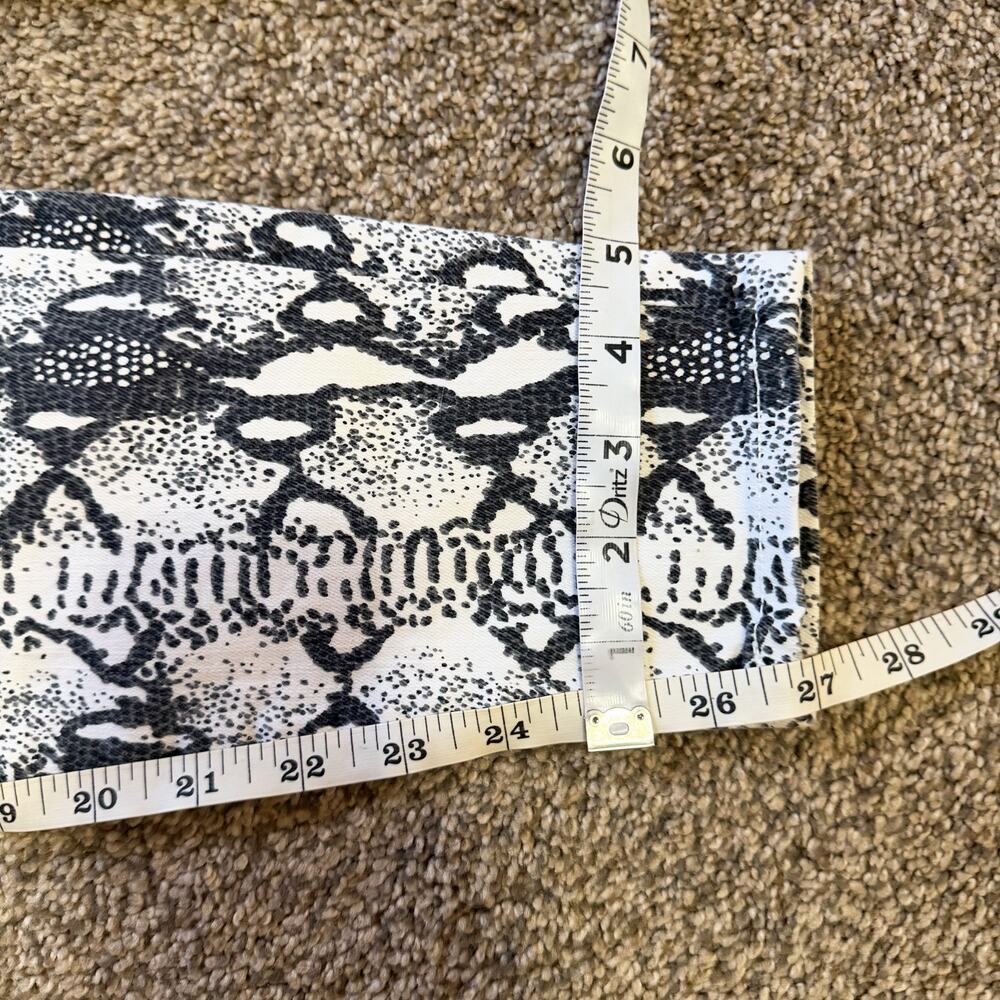 NWT Frame Ali High-Rise Cigarette Python-Print Je… - image 6